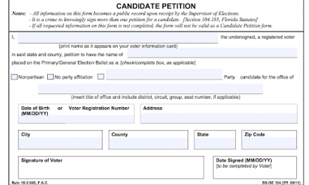 County Commission candidate working to have petition qualification process suspended due to COVID-19 effect