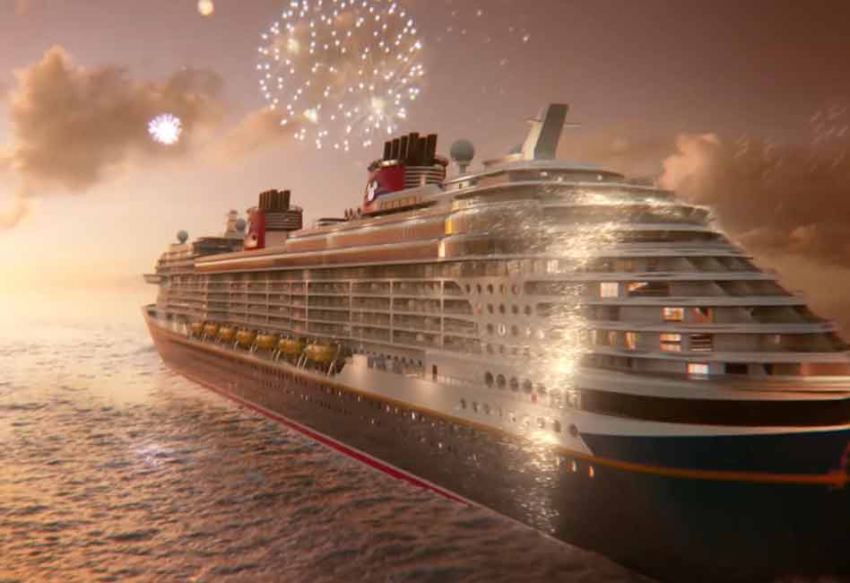 where is the disney cruise ship now uk