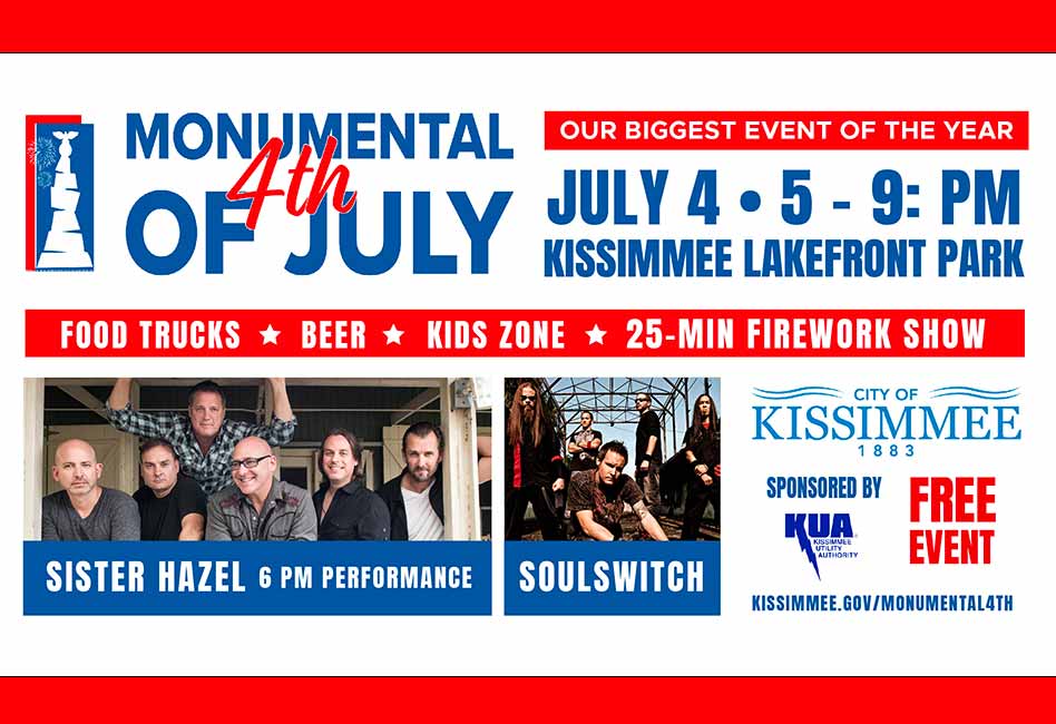 Kissimmee to celebrate our nation's birthday with its Monumental 4th of