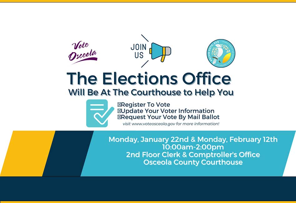 Join Kelvin Soto Osceola s Clerk Comptroller for Voter Registration