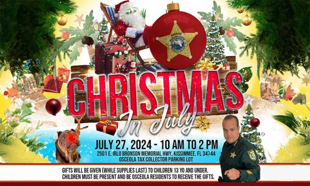 Osceola County Sheriff’s Office to Host ‘Christmas In July’ This Saturday at Tax Collector’s Office
